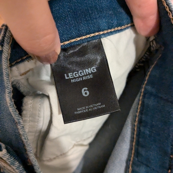 Express Floral Jean Leggings - Picture 7 of 7